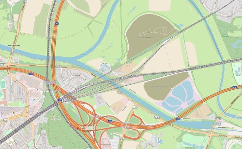 am Ruhrkanal zwischen Duisburg und Mülheim