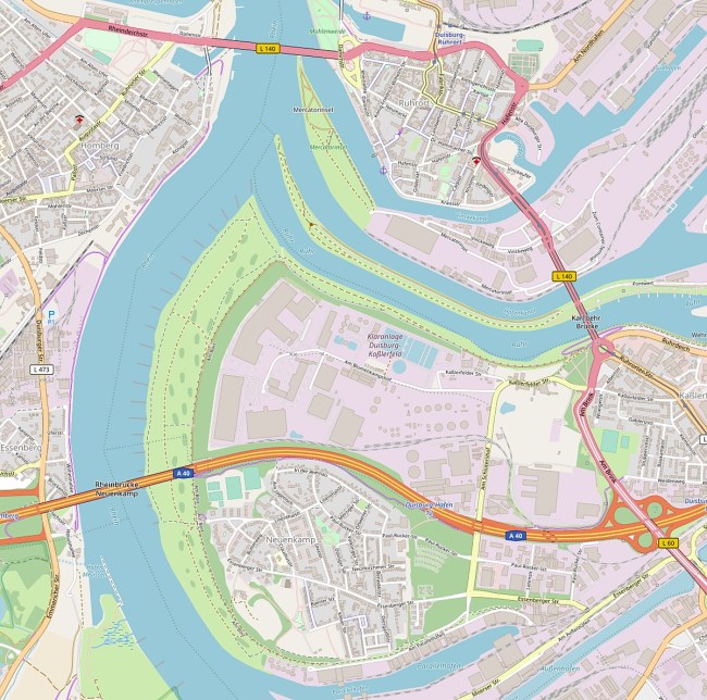Ruhrmündung OpenStreetMap